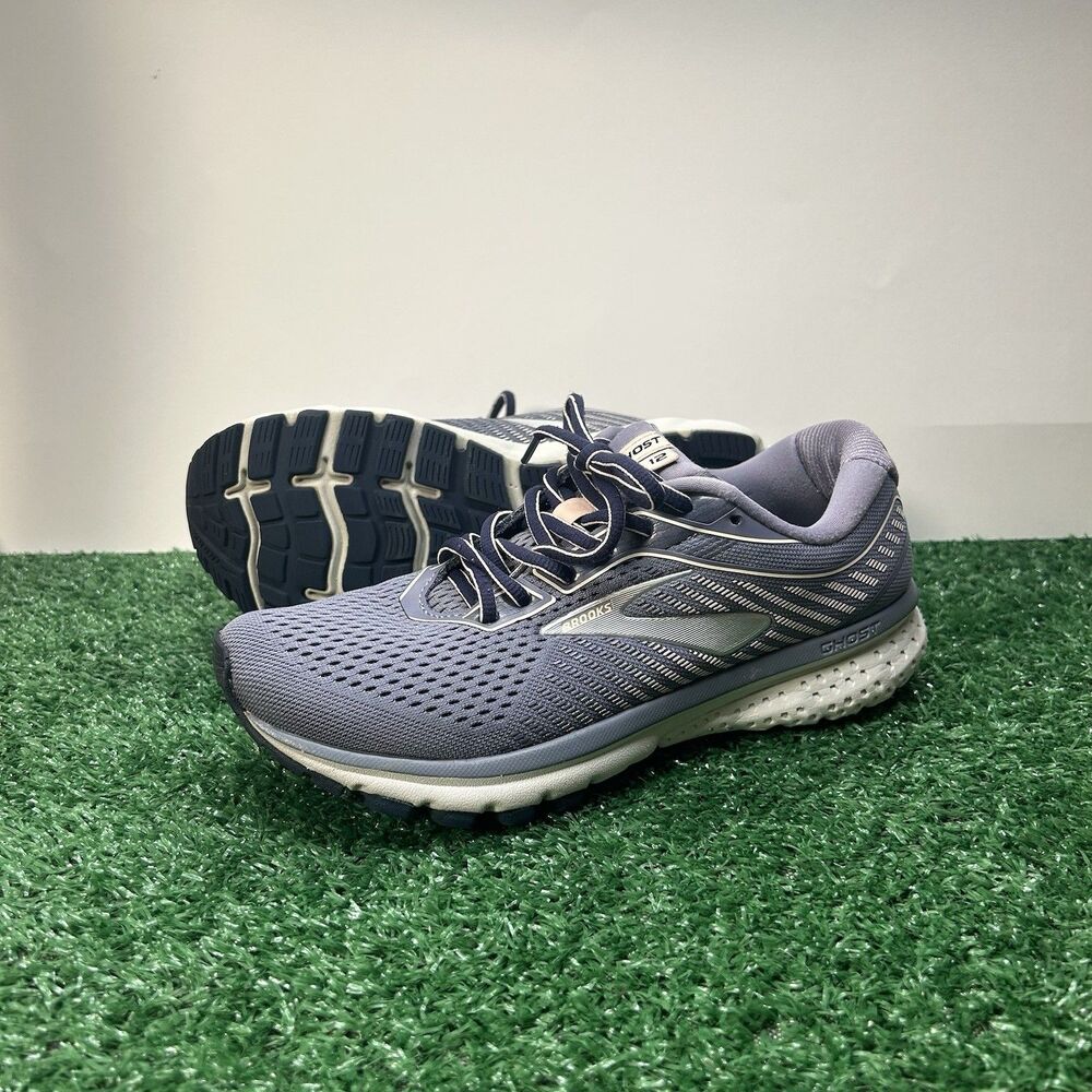 Brooks Ghost 12 Women’s Running Shoes Size 8 B Blue Gray Navy 1203051B085